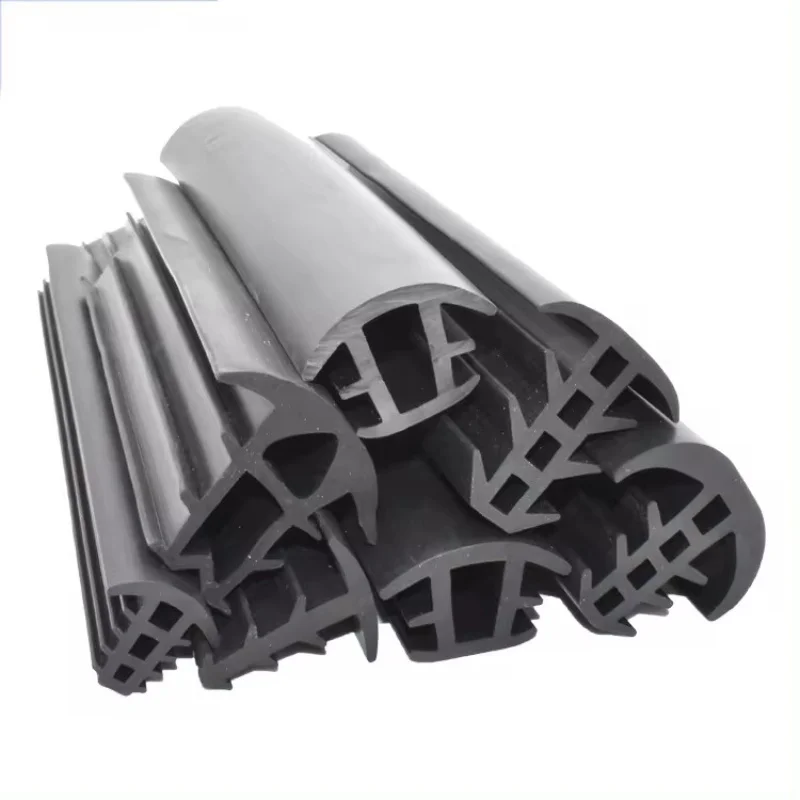 Black Rubber Extrusion Profile Set